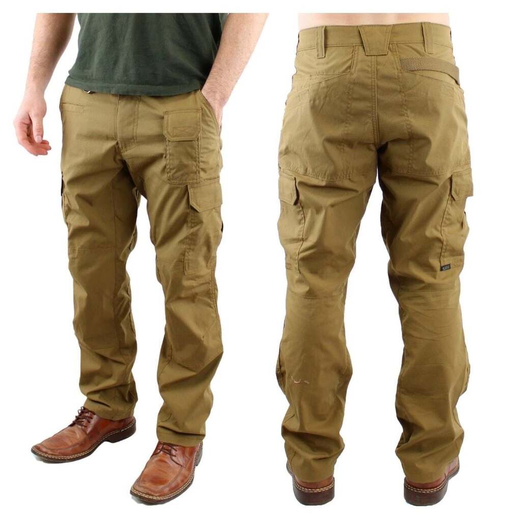 5.11 Tactical Stryke Flex-Tac Cargo Pants Khaki Coyote Brown Mens Size 36x32